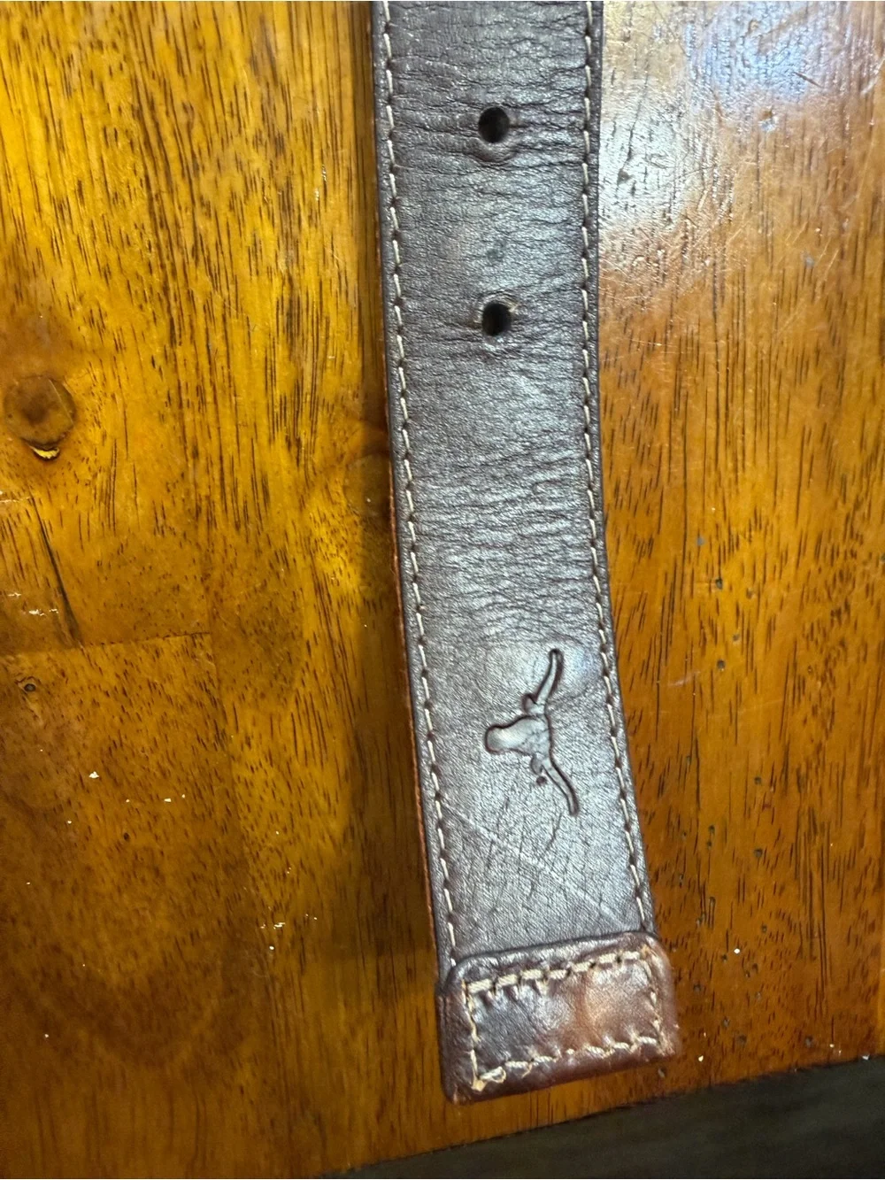 Jack Mason Texas Longhorns Men’s Belt Size 32 Burnt Orange Leather NCAA